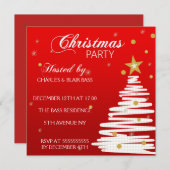 Invitation à la fête de Noël (Devant / Derrière)