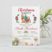 Invitation à la fête de Noël (Debout devant)