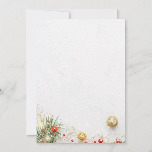 Invitation à la fête de Noël (Dos)