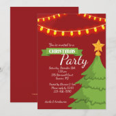 Invitation à la fête de Noël (Devant / Derrière)