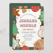 Invitation à la fête de Noël (Devant / Derrière)