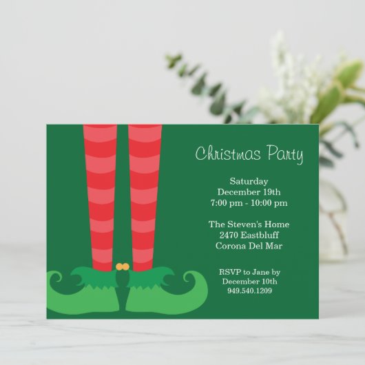 Invitation à la fête de Noël (Debout devant)