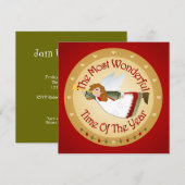 Invitation à la fête de Noël (Devant / Derrière)