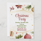 Invitation à la fête de Noël (Devant)