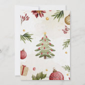 Invitation à la fête de Noël (Dos)