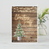 Invitation à la fête de Noël à la ferme (Debout devant)
