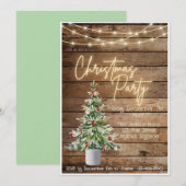 Invitation à la fête de Noël à la ferme (Devant / Derrière)