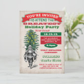 Invitation à la fête de Noël à l'ancienne (Debout devant)