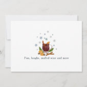Invitation à la fête de Noël à l'aquarelle (Dos)