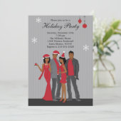 Invitation à la fête de Noël afro-américaine (Debout devant)