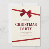 Invitation à la fête de Noël annuelle du bureau (Devant)