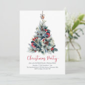 Invitation à la fête de Noël| Arbre à bulles (Debout devant)