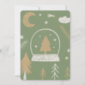 Invitation à la fête de Noël artisanale (Dos)