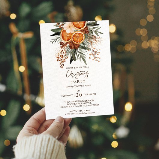 Invitation à la fête de Noël au bureau