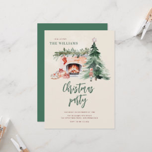 Invitation à la fête de Noël autour de l'arbre de