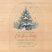 Invitation à la fête de Noël autour de l'arbre de (Recto)