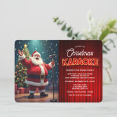 Invitation à la fête de Noël avec karaoke (Debout devant)