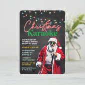 Invitation à la fête de Noël avec Karaoké (Debout devant)