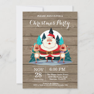 Invitation à la fête de Noël avec le Père Noël