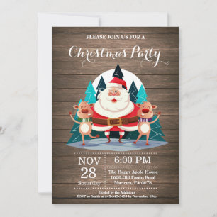 Invitation à la fête de Noël avec le Père Noël