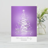 Invitation à la fête de Noël avec Tree Purple (Debout devant)