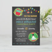 Invitation à la fête de Noël avec un pull de Noël (Debout devant)