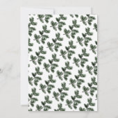 Invitation à la fête de Noël Bohème Arc-en-ciel (Dos)