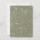 Invitation à la fête de Noël Bow Boho (Dos)