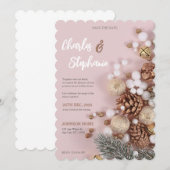 Invitation à la fête de Noël, Cartes d'invitation  (Devant / Derrière)