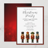 Invitation à la fête de Noël Casse-Noisette (Devant / Derrière)