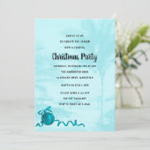 Invitation à la fête de Noël côtière avec palmiers (Debout devant)