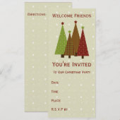 Invitation à la fête de Noël de Calico (Devant / Derrière)
