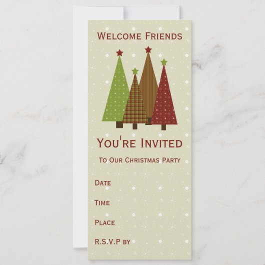 Invitation à la fête de Noël de Calico (Devant)