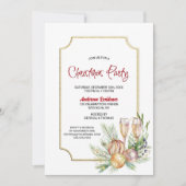 Invitation à la fête de Noël de Champagne (Devant)