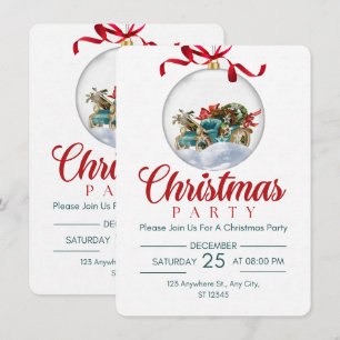 Invitation à la fête de Noël de décembre