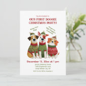 Invitation à la fête de Noël de Fun Doggie (Debout devant)