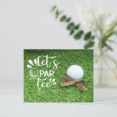 Invitation à la fête de Noël de golf pour golfeur (Debout devant)