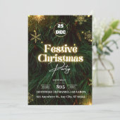 Invitation à la fête de Noël de Green Festive (Debout devant)