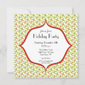 Invitation à la fête de Noël de Holly (Devant)