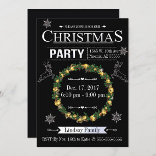 Invitation à la fête de Noël de Jingle et Mingle