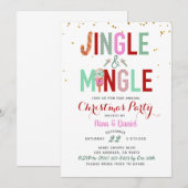 Invitation à la fête de Noël de Jingle et Mingle (Devant / Derrière)