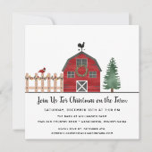 Invitation à la fête de Noël de la ferme Barn Coun (Devant)