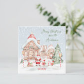 Invitation à la fête de Noël de la maison de Noël  (Debout devant)