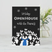 Invitation à la fête de Noël de la maison ouverte (Debout devant)