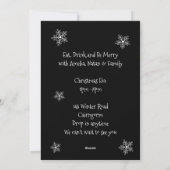 Invitation à la fête de Noël de la maison ouverte (Dos)