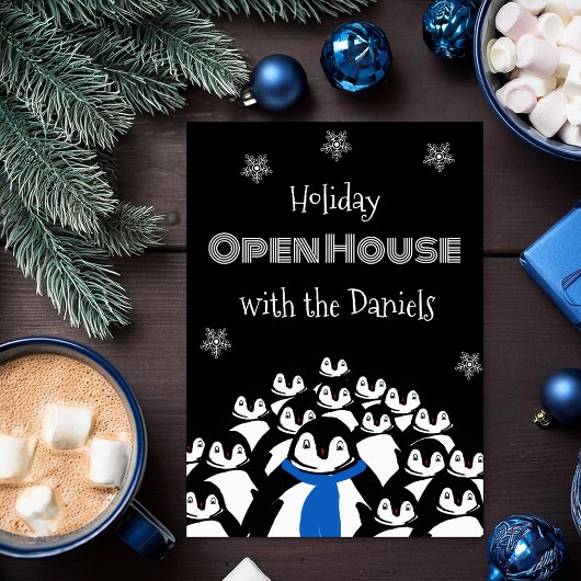 Invitation à la fête de Noël de la maison ouverte