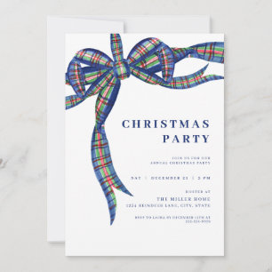 Invitation à la fête de Noël de la Marine Plaid Bo