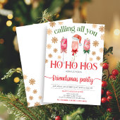 Invitation à la fête de Noël de la nuit Dames