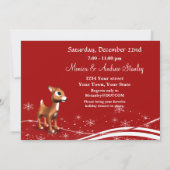 Invitation à la fête de Noël de l'amateur de caric (Dos)