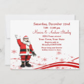 Invitation à la fête de Noël de l'amateur de caric (Dos)